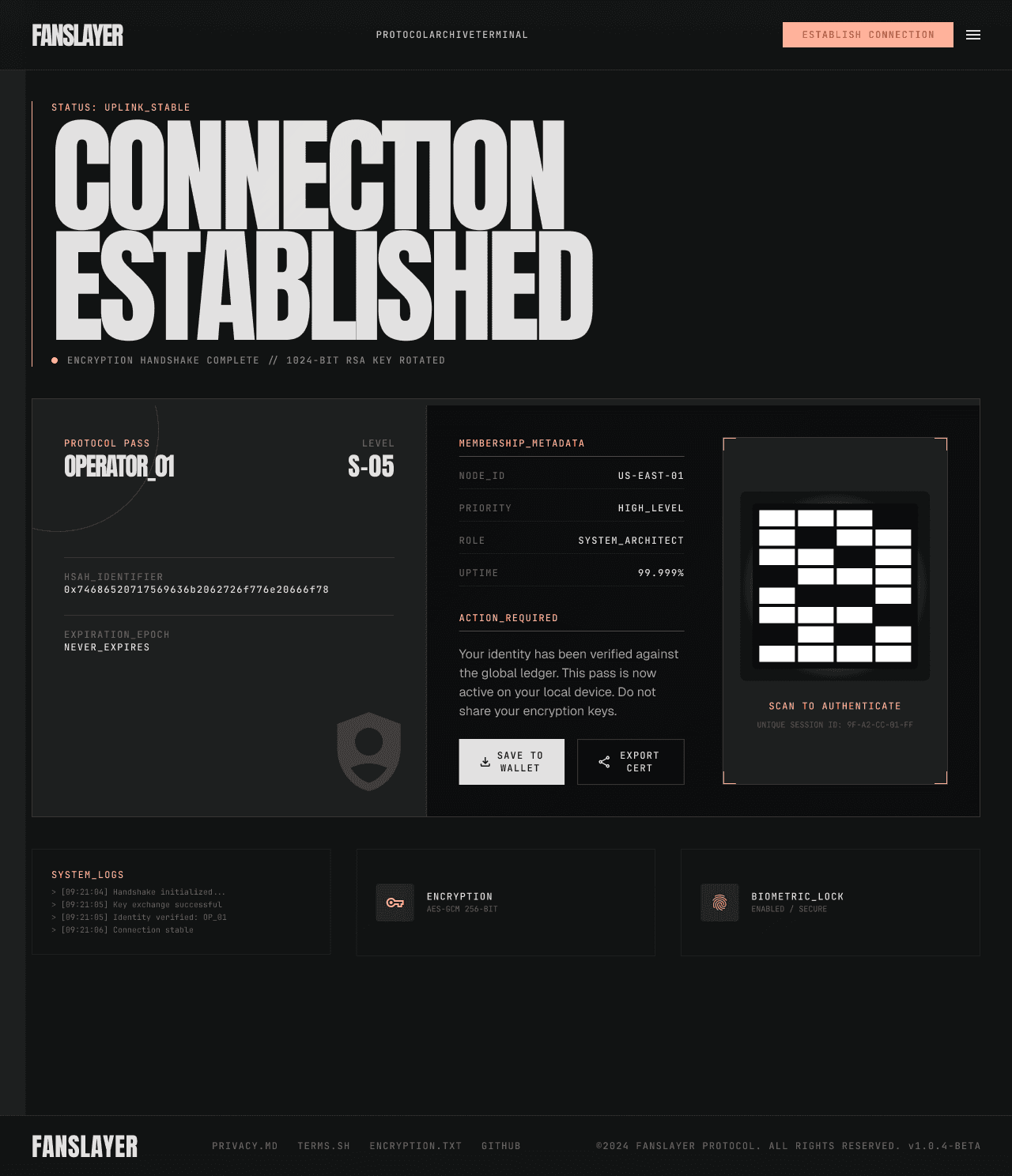 Fanslayer digital identity pass for fan membership verification