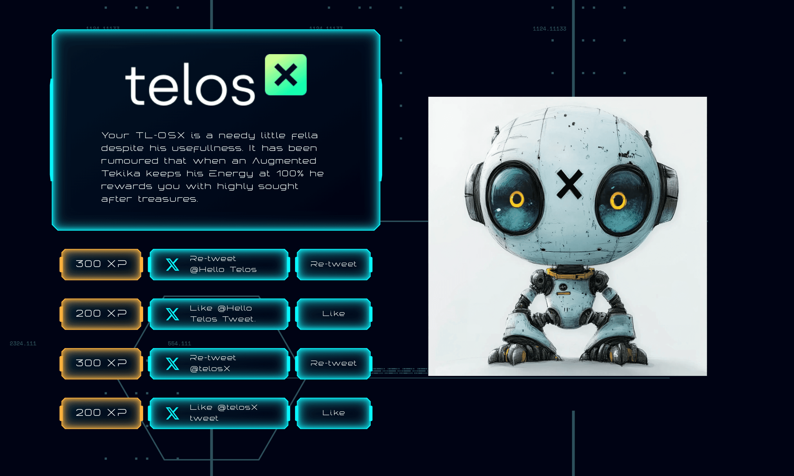 Interface showing Social Quests (Follows)